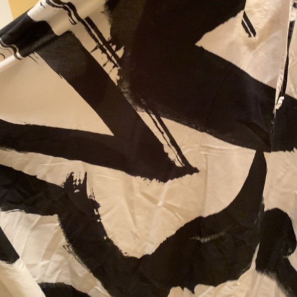 Imperial Black and White Abstract Maxi Dress - Picture 13 of 13